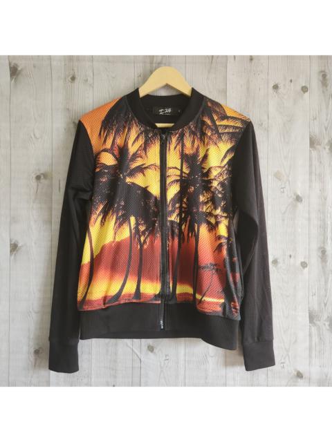 Other Designers Japanese Brand - Steal Mesh Jacket With Coconut Beach Printed