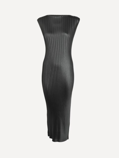 ISSEY MIYAKE GLOSSED-METAL-PLEATS Dress