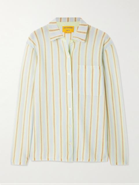 GUEST IN RESIDENCE Showtime Striped Cashmere Shirt