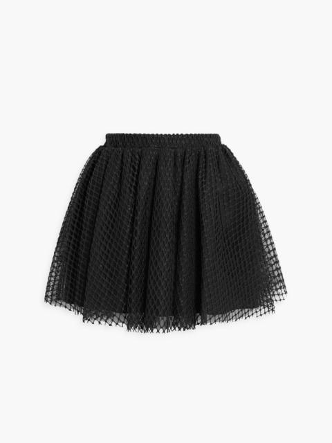 REDValentino Gathered lace mini skirt