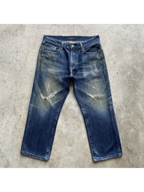 Other Designers Vintage Rusty Japanese Distressed Denim Jeans Pants W33