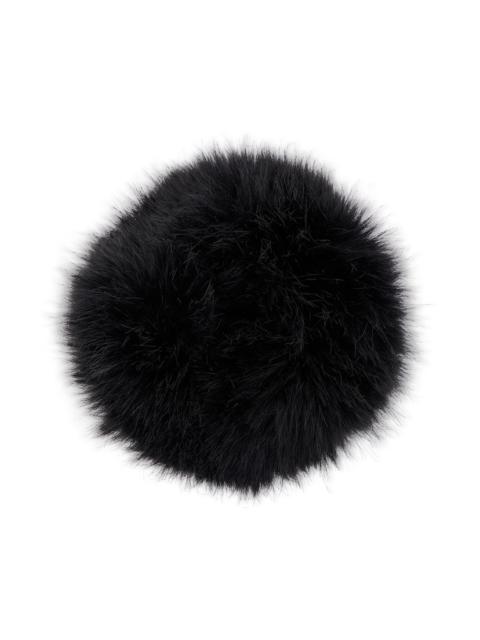 BALENCIAGA Women's Holli Animal-free Fur Scrunchie in Black