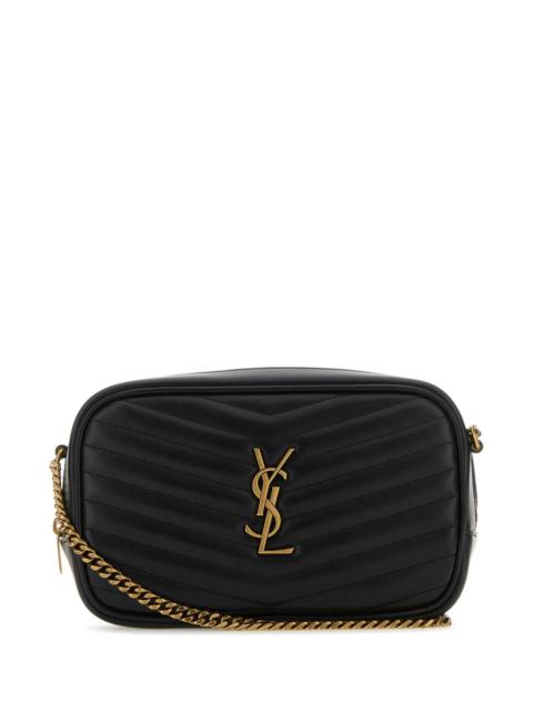 SAINT LAURENT Saint Laurent Women Black Leather Mini Lou Crossbody Bag