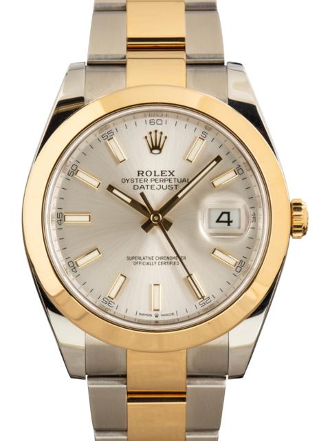 ROLEX Pre-Owned Rolex Datejust 41 Ref 126303 Silver Dial