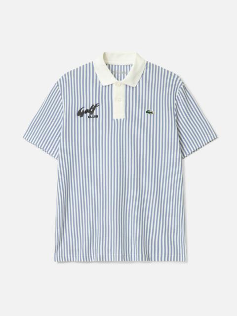 LACOSTE MEN'S THERMO-REGULATING STRIPED GOLF POLO