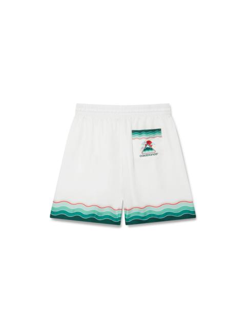 CASABLANCA Montagne Ondulee Silk Shorts | Casablanca Paris
