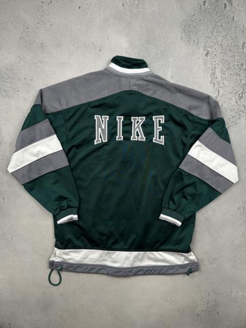 Nike Vintage Nike Track Jacket Green Full Zip Spell Out Big Logo