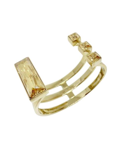 Other Designers Gold Fay Crystal Baguette Bracelet