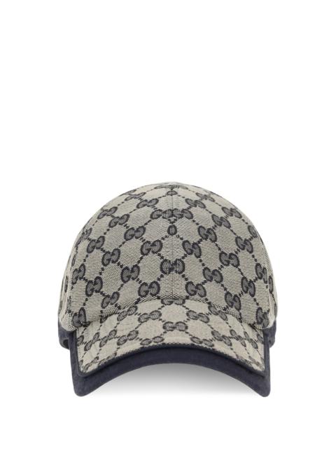 GUCCI Gucci GG Cotton Fabric Baseball Hat Midnight Blue