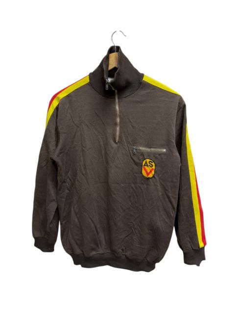 Other Designers Vintage 70s MILITARY WESTGERMANY TRACKTOP HALFZIPPER SWEETER