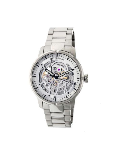 Heritor - Heritor Ryder Automatic Silver Skeleton Dial Men's Watch HR4607