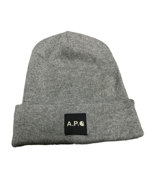 Vintage APC X Carhartt Baenie Hat Grey Colour