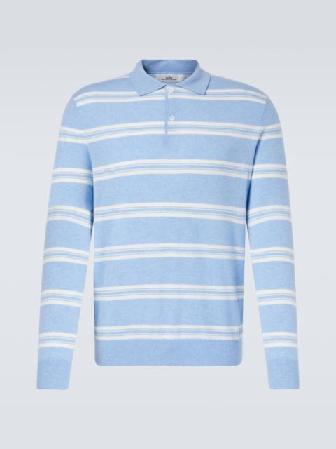 arch4 Mr Swansea striped cashmere polo sweater