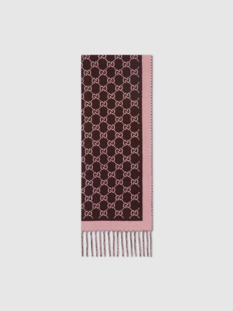 GUCCI GG wool scarf