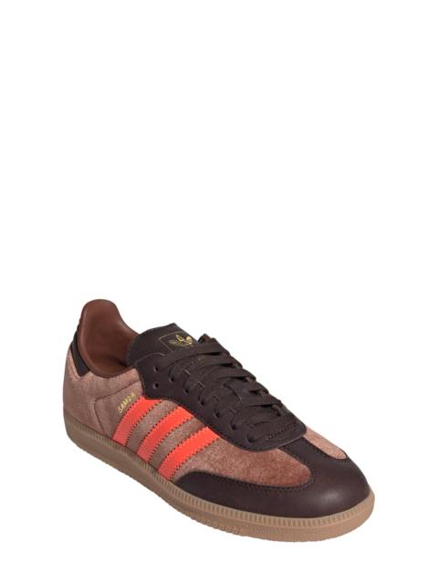 adidas adidas Gender Inclusive Samba OG Sneaker in Brown/Dark Brown/Gum at Nordstrom