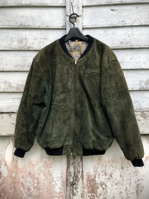 Other Designers Vintage - Airways Cleveland Real Leather Suede Jacket