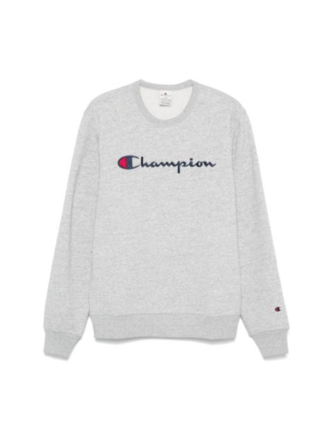 logo-embroidered sweatshirt