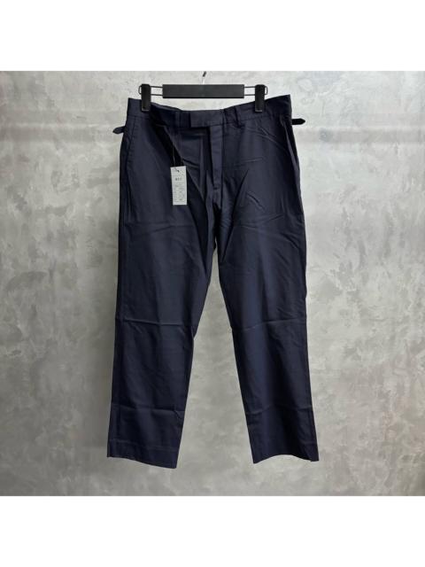Louis Vuitton Louis Vuitton Dark Blue Casual Straight-Leg Trousers with Metal Logo Embellishment