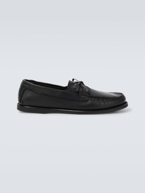 SAMAN AMEL City Moc leather loafers