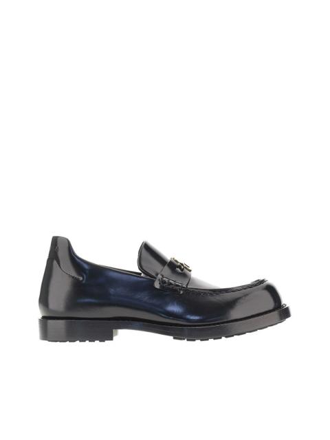 BALENCIAGA Balenciaga Spazzolato Leather Comfy Loafers Black