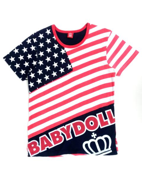 Other Designers RARE! BABY DOLL JAPANESE BRAND CUT & SEWN AMERICAN FLAG