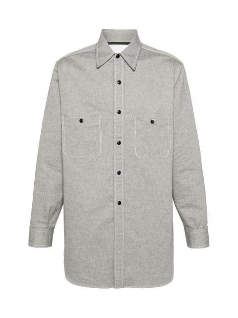 Maison Margiela POINTED-COLLAR COTTON SHIRT