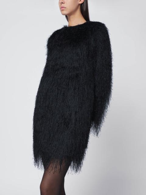 Loulou de Saison Black Tina fringed dress