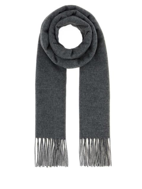 FENDI Fendi Men Graphite Wool Blend Scarf