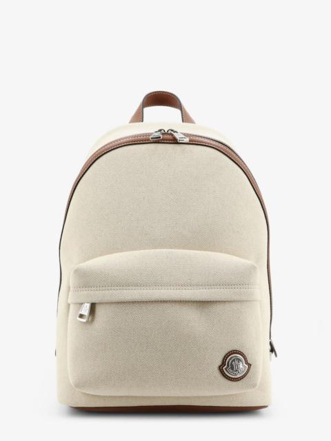 Moncler Moncler Carlo Canvas Backpack Beige