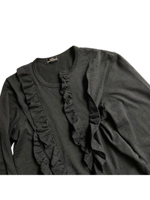 Comme Des Garçons Vintage Reconstructed Ruffle Long Sleeve T Shirt