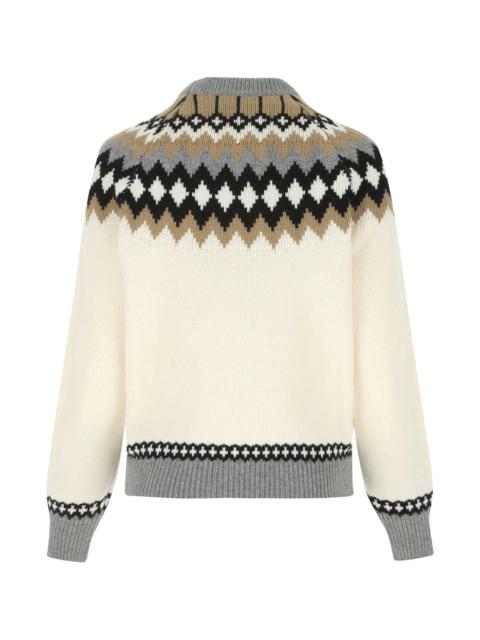 Prada Embroidered Cashmere Sweater