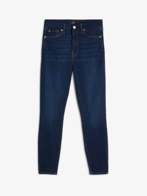 7 For All Mankind Slim Illusion High Waist Ankle Skinny in Tried and True