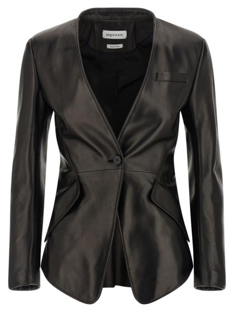 Alexander McQueen Mcqueen Women Nappa Blazer