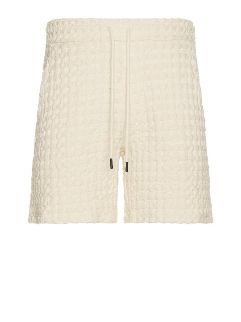 OAS Ecru Porto Waffle Shorts