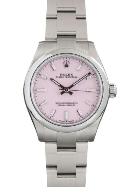 ROLEX Used Rolex Oyster Perpetual 31 ref 277200 Candy Pink Dial