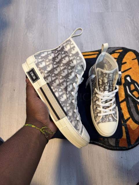 Dior Dior B23 High-Top – White & Black Dior Oblique (EU 47 / US 14)