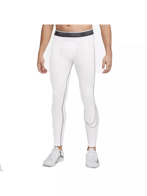 Nike Men's Pro Dri-FIT Compression "White" Leggings