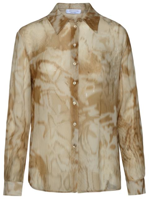Blumarine Blumarine Woman Two-Tone Viscose Shirt