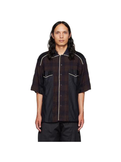 NICHOLAS DALEY Navy Bowling Shirt