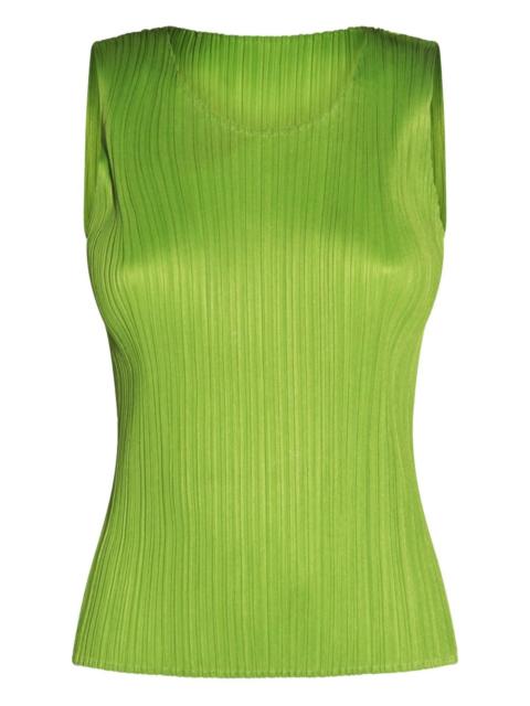 Pleats Please Issey Miyake pleated sleeveless top