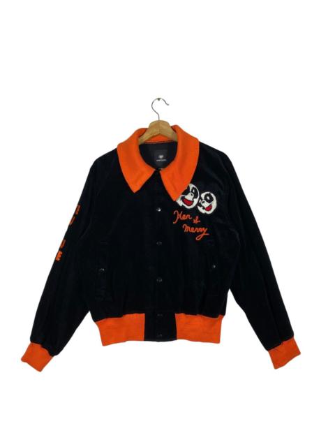 Japanese Brand - Vintage Super Lovers Velvet Button Jacket Free Size