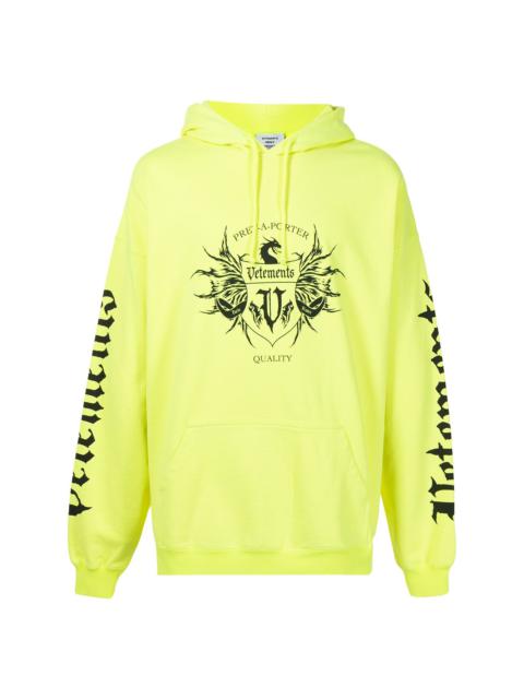 VETEMENTS Moletom com capuz e estampa de logo