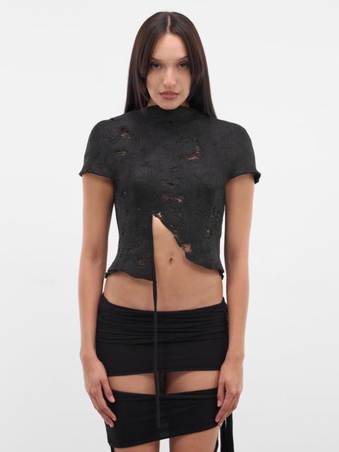 OTTOLINGER Black Sculptural Knit Top