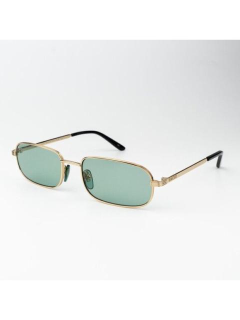 GUCCI Gucci Women Sunglasses Gold Green Rectangle GG1457S 005 BRAND NEW