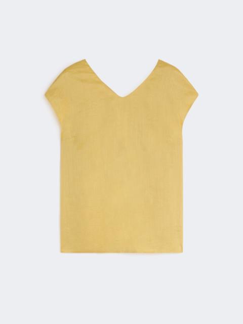 'S Max Mara Ramie canvas blouse - BRIGHT YELLOW