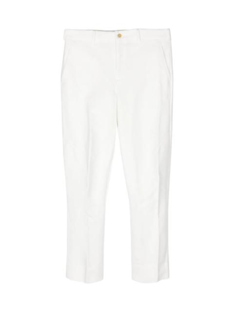 BLACK COMME des GARÇONS CROPPED SLIM-CUT TROUSERS