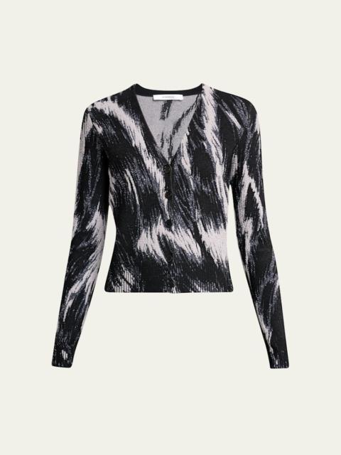 Givenchy V-Neck Cropped Cardigan