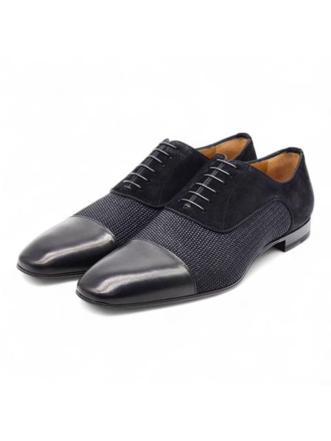 Greggo Leather and Suede Oxford Shoes Black EU 46.5 US 13.5