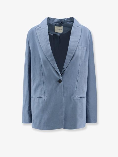 CLOSED Closed Virgin Wool Blend Blazer Blue