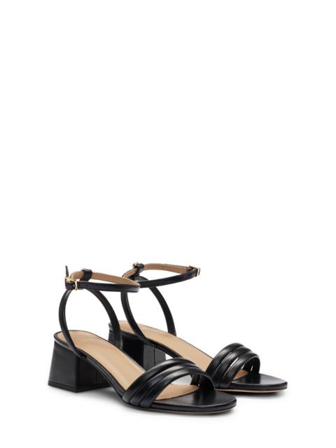 BOSS BOSS Melanie Ankle Strap Sandal in Black at Nordstrom